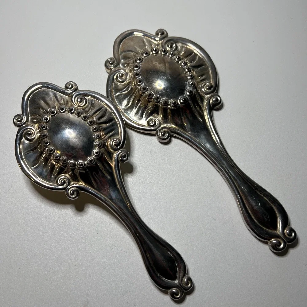 Antique matching Brush And‎ Hand Mirror International Silver Vanity 2 Piece Set